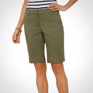 Talbots Olive Green 10 1/2" Perfect Shorts [size 10]